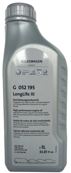 VAG Longlife III (504 00/507 00) 5W-30