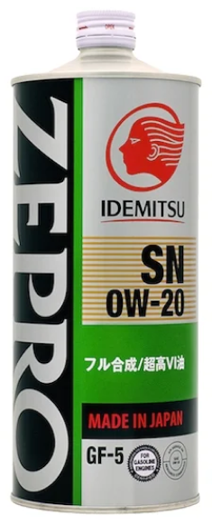 IDEMITSU ZEPRO Ecomedalist SN/GF-5 0W-20