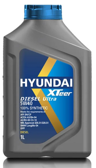 HYUNDAI XTeer Diesel Ultra SN/CF 5W-40