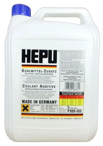 Hepu Antifreeze Синий G11