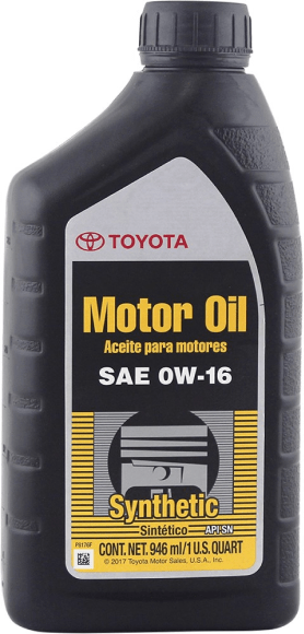 Toyota Motor Oil 0W-16