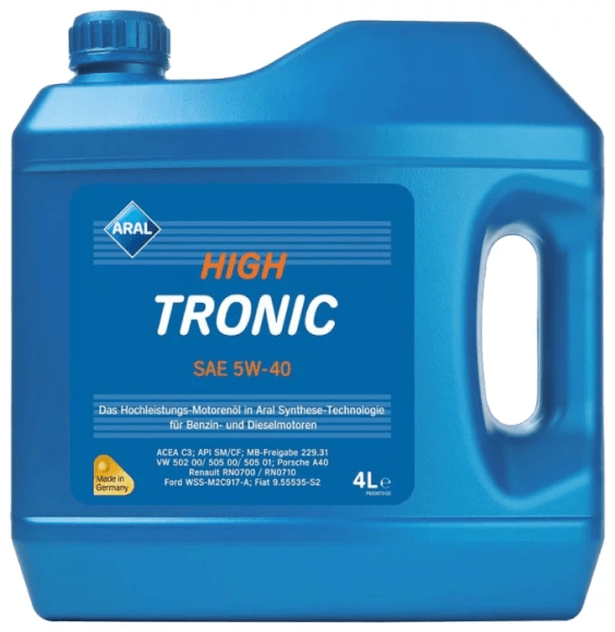 Моторное масло Aral High Tronic 5W-40