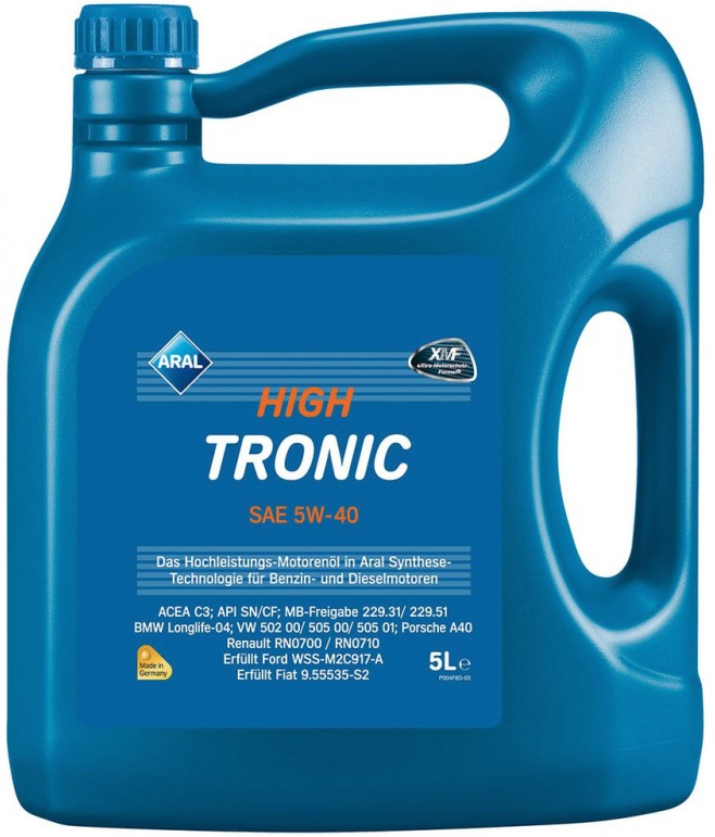 Моторное масло Aral High Tronic 5W-40