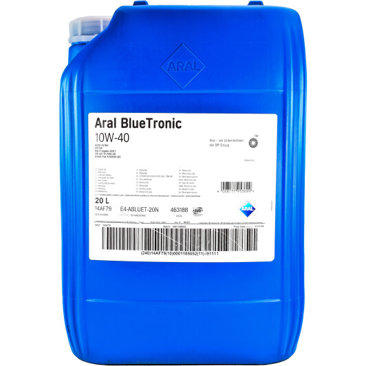 Моторное масло Aral Blue Tronic 10W-40