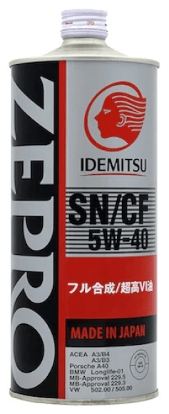 IDEMITSU ZEPRO Euro Spec SN/CF 5W-40